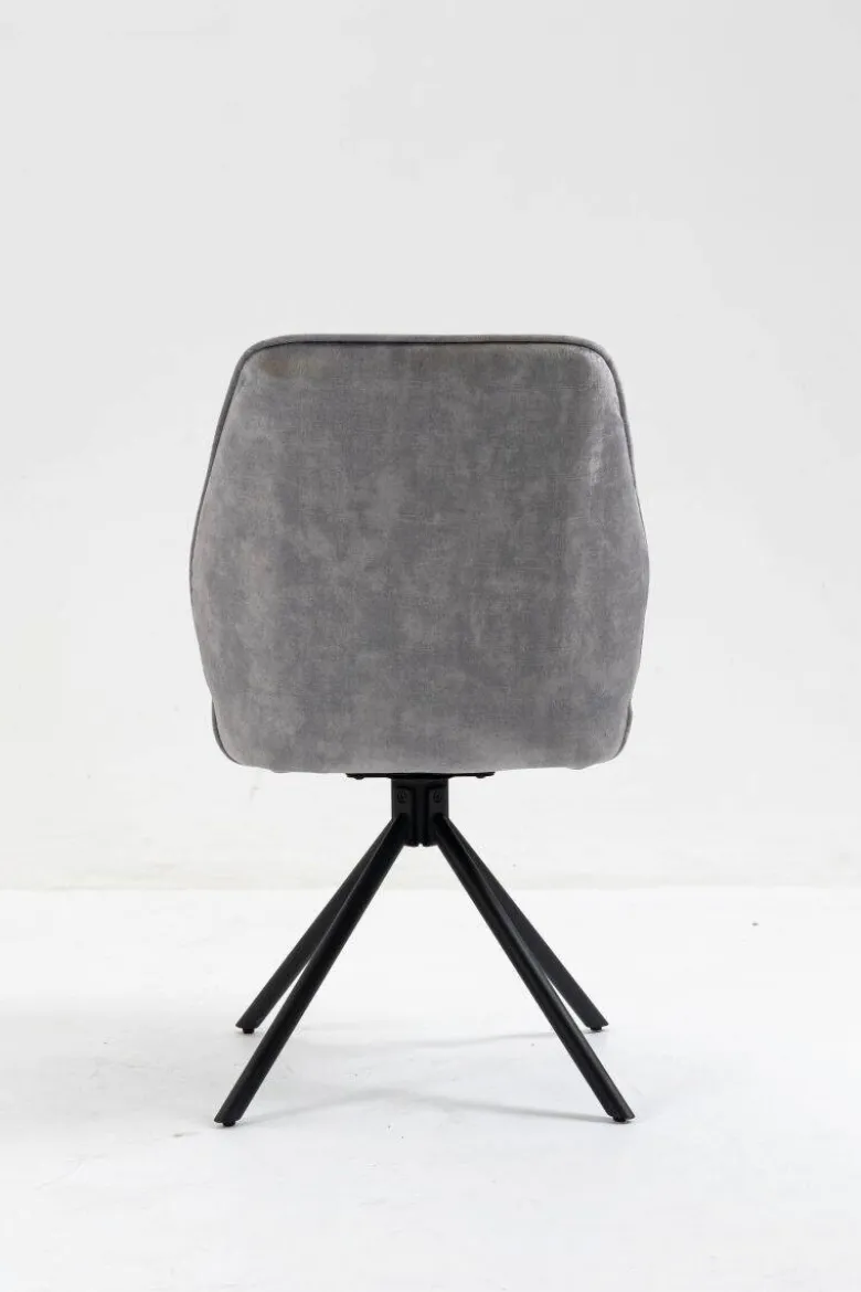Stuhl Mailand grau Microfaser B/H/T: ca. 53x89x64 cm