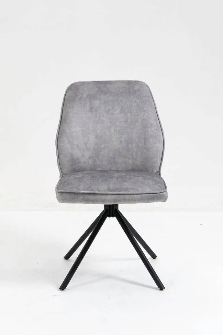 Stuhl Mailand grau Microfaser B/H/T: ca. 53x89x64 cm