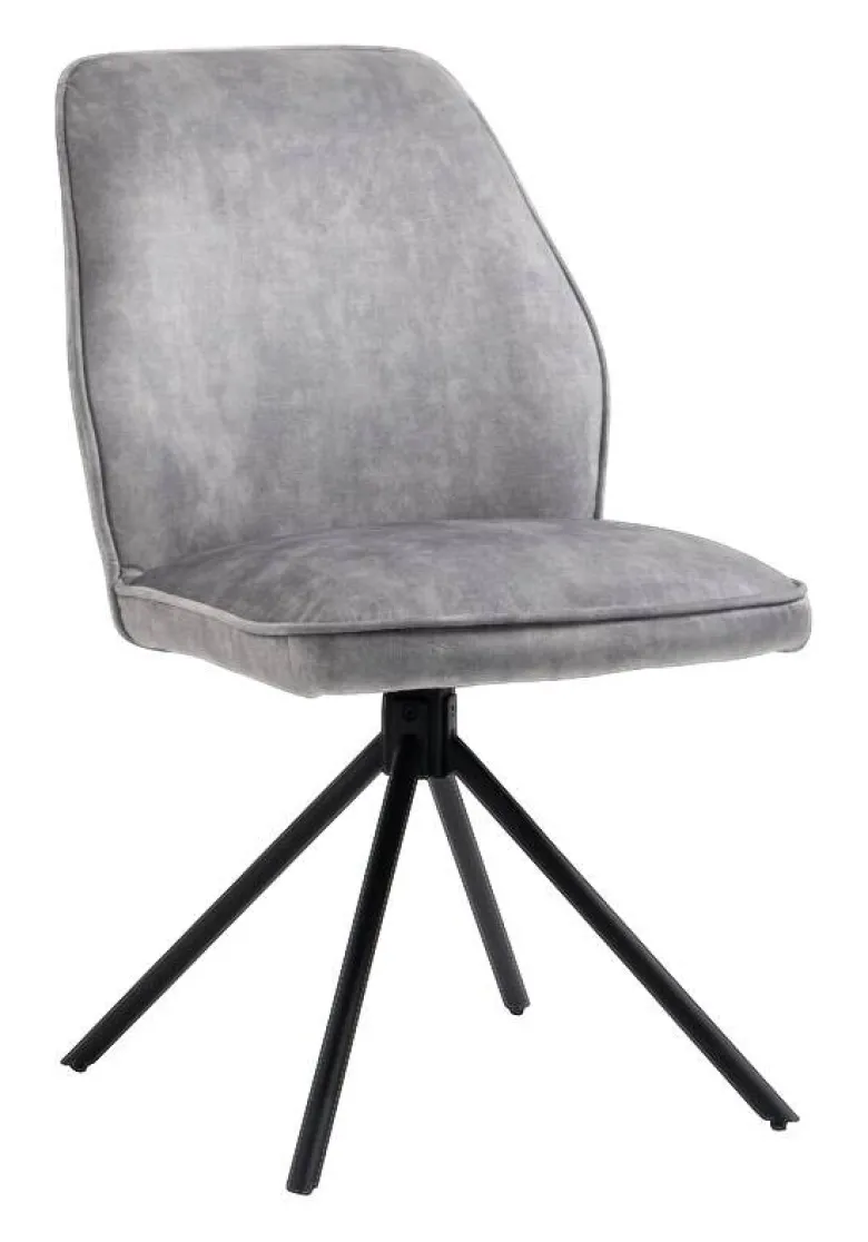 Stuhl Mailand grau Microfaser B/H/T: ca. 53x89x64 cm