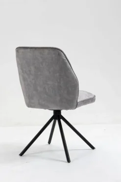 Stuhl Mailand grau Microfaser B/H/T: ca. 53x89x64 cm