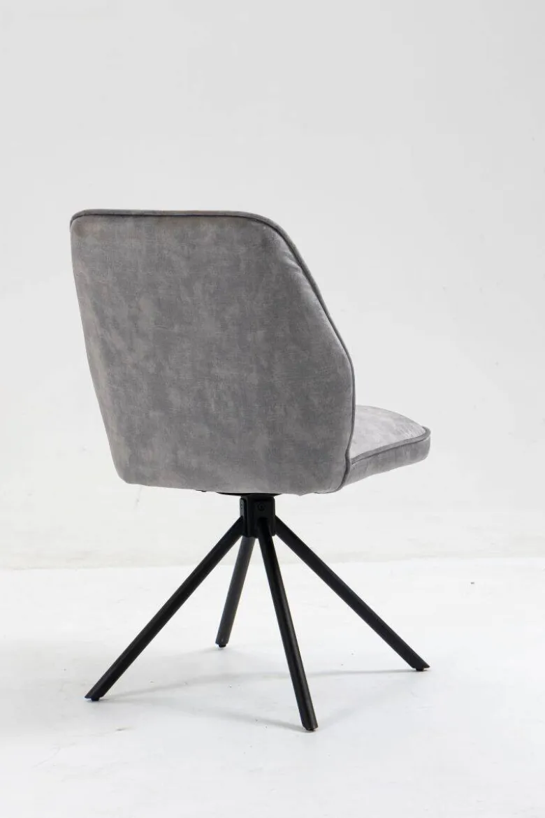 Stuhl Mailand grau Microfaser B/H/T: ca. 53x89x64 cm