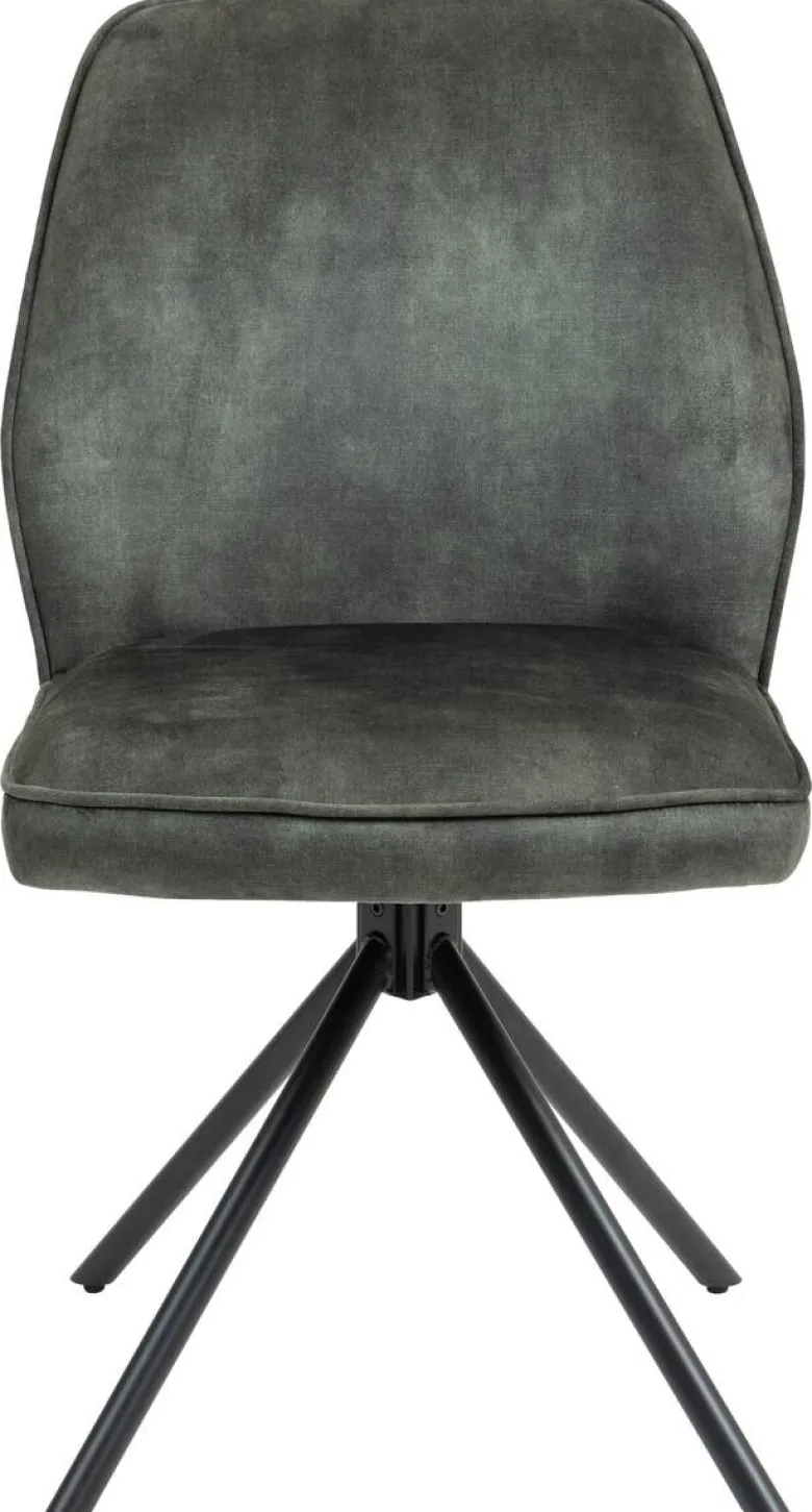 Stuhl Mailand moosgrün Microfaser B/H/T: ca. 53x89x64 cm