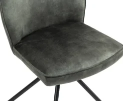 Stuhl Mailand moosgrün Microfaser B/H/T: ca. 53x89x64 cm