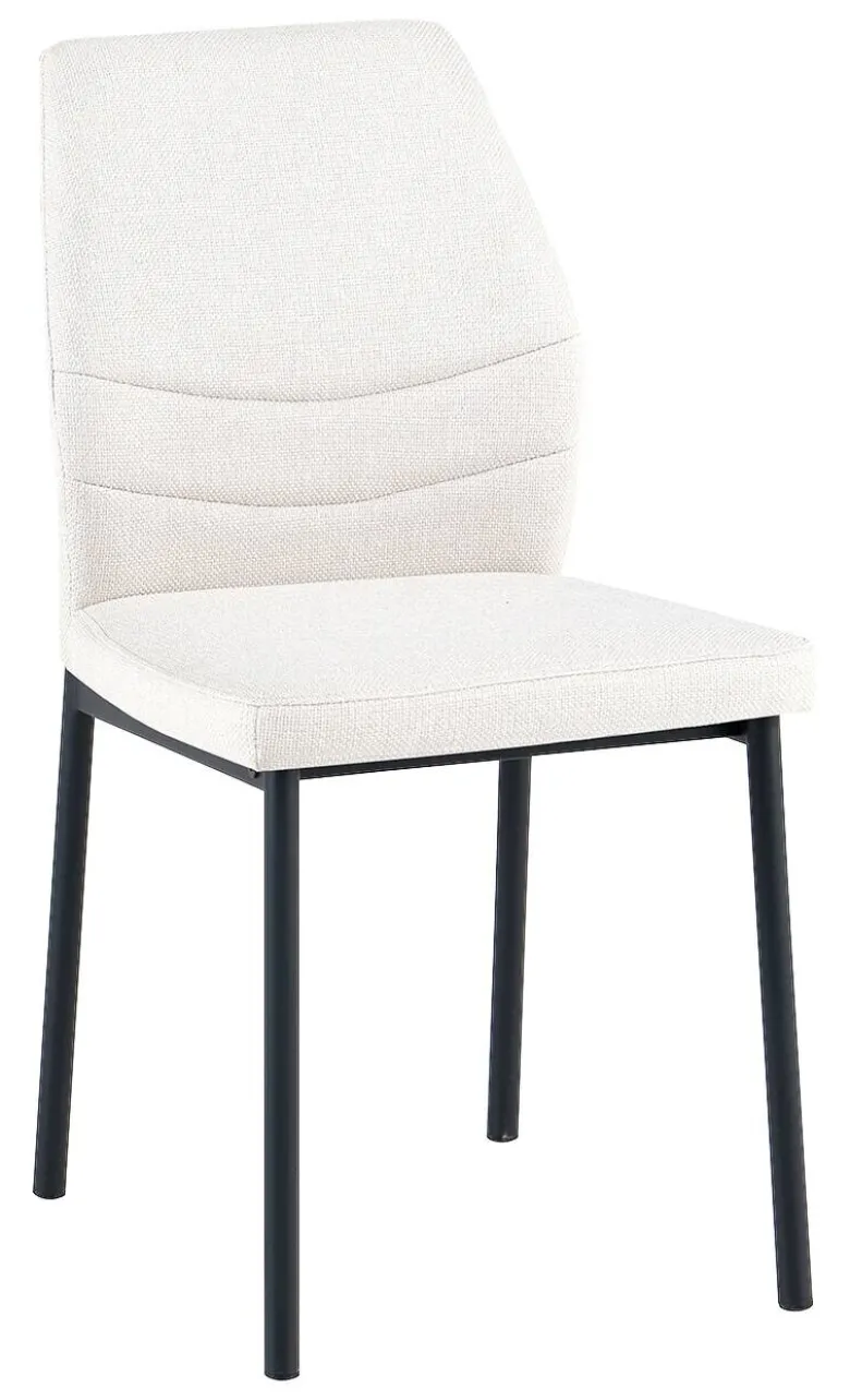 Stuhl Marbella beige Webstoff B/T: ca. 45x56 cm