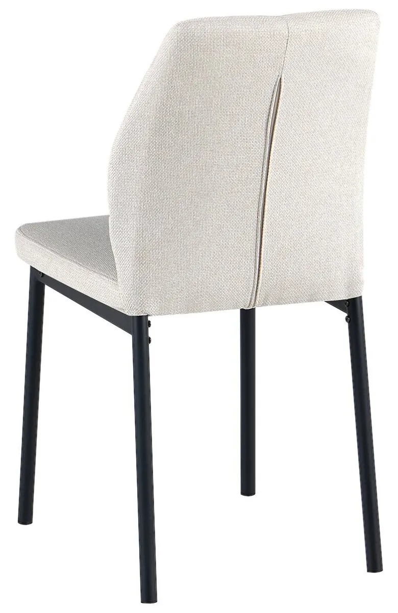 Stuhl Marbella beige Webstoff B/T: ca. 45x56 cm