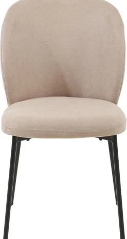 Stuhl Medina beige Webstoff B/H/T: ca. 46x85x48 cm