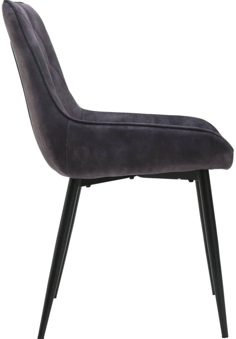 Stuhl Melanie anthrazit Microfaser B/H/T: ca. 48,5x84x57,5 cm