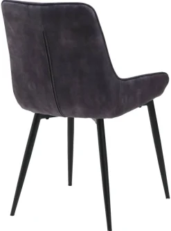 Stuhl Melanie anthrazit Microfaser B/H/T: ca. 48,5x84x57,5 cm