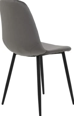 Stuhl Mira 4er Set grau Samtoptik B/H/T: ca. 44x89x53,5 cm