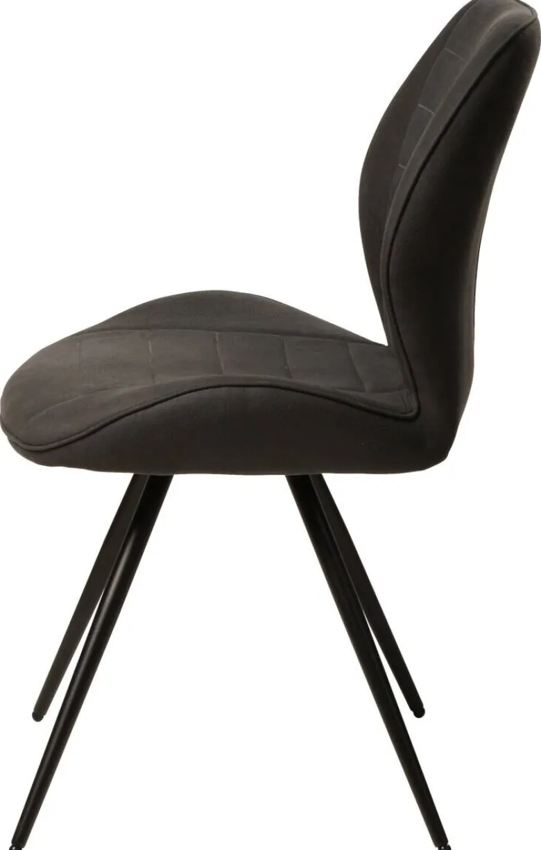 Stuhl New York anthrazit Microfaser B/H/T: ca. 51x87x55 cm