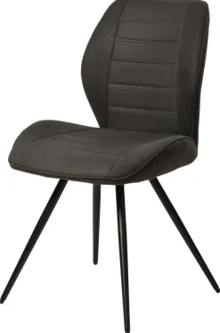 Stuhl New York anthrazit Microfaser B/H/T: ca. 51x87x55 cm