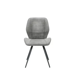 Stuhl New York grau Microfaser B/H/T: ca. 51x87x55 cm
