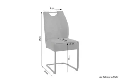 Stuhl PETER 2er-Set B/H/T: ca. 45x94x54 cm
