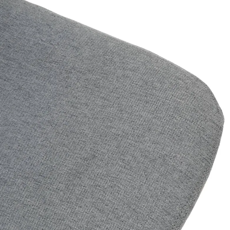 Stuhl Pia grau buche Microfaser Metall