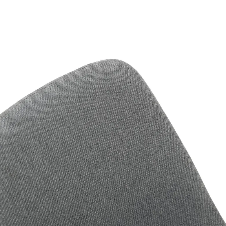 Stuhl Pia grau buche Microfaser Metall