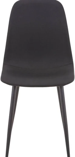 Stuhl Pia schwarz Microfaser B/H/T: ca. 44x87x41 cm