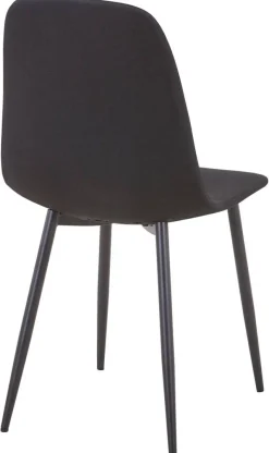 Stuhl Pia schwarz Microfaser B/H/T: ca. 44x87x41 cm