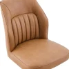 Stuhl Prizzi Cognac Kunstleder B/H/T: ca. 51x92x64 cm