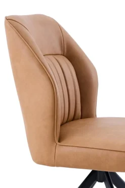 Stuhl Prizzi Cognac Kunstleder B/H/T: ca. 51x92x64 cm