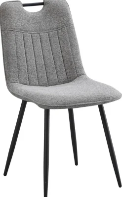 Stuhl Sana grau Webstoff B/H/T: ca. 45x87x59 cm