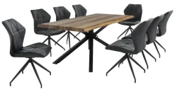 Stuhl schwarz B/H/T: ca. 52x90x62 cm