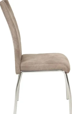 Stuhl Susi 2er Set beige Vintage Microfaser B/H/T: ca. 44x98x61 cm