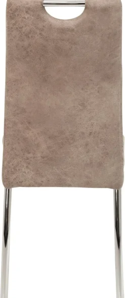 Stuhl Susi 4er Set beige Vintage Microfaser B/H/T: ca. 44x98x61 cm