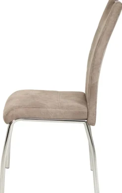 Stuhl Susi 4er Set beige Vintage Microfaser B/H/T: ca. 44x98x61 cm