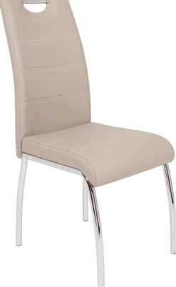 Stuhl Susi 2er Set Cappuccino Kunstleder B/H/T: ca. 44x98x61 cm