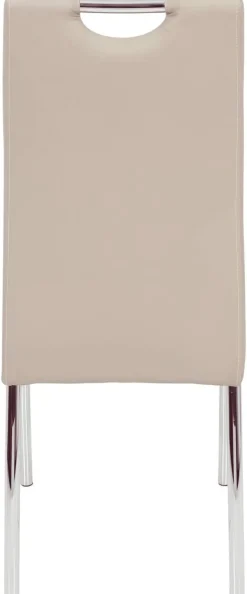 Stuhl Susi 2er Set Cappuccino Kunstleder B/H/T: ca. 44x98x61 cm
