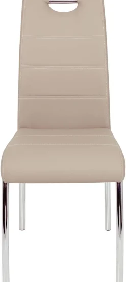 Stuhl Susi 2er Set Cappuccino Kunstleder B/H/T: ca. 44x98x61 cm