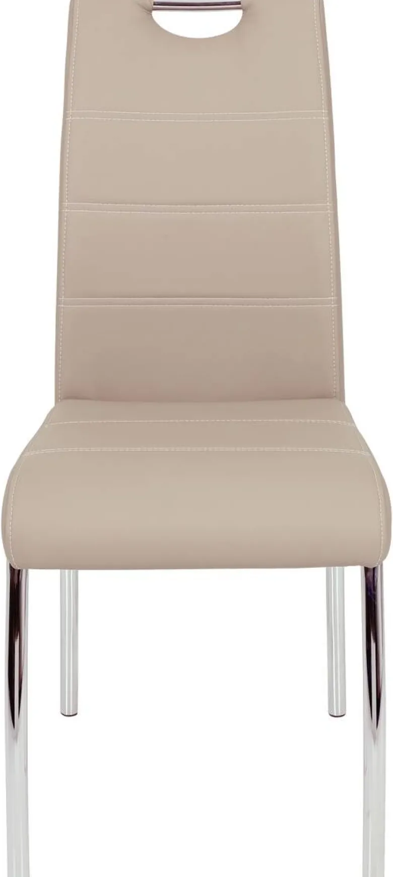 Stuhl Susi 2er Set Cappuccino Kunstleder B/H/T: ca. 44x98x61 cm