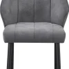 Stuhl Sven grau Microfaser B/H/T: ca. 56,5x80x60 cm