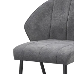 Stuhl Sven grau Microfaser B/H/T: ca. 56,5x80x60 cm