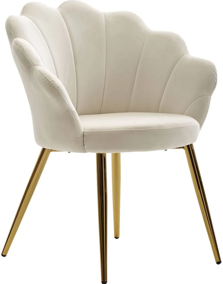 Stuhl weiß Stoff B/H/T: ca. 47,5x80x53 cm