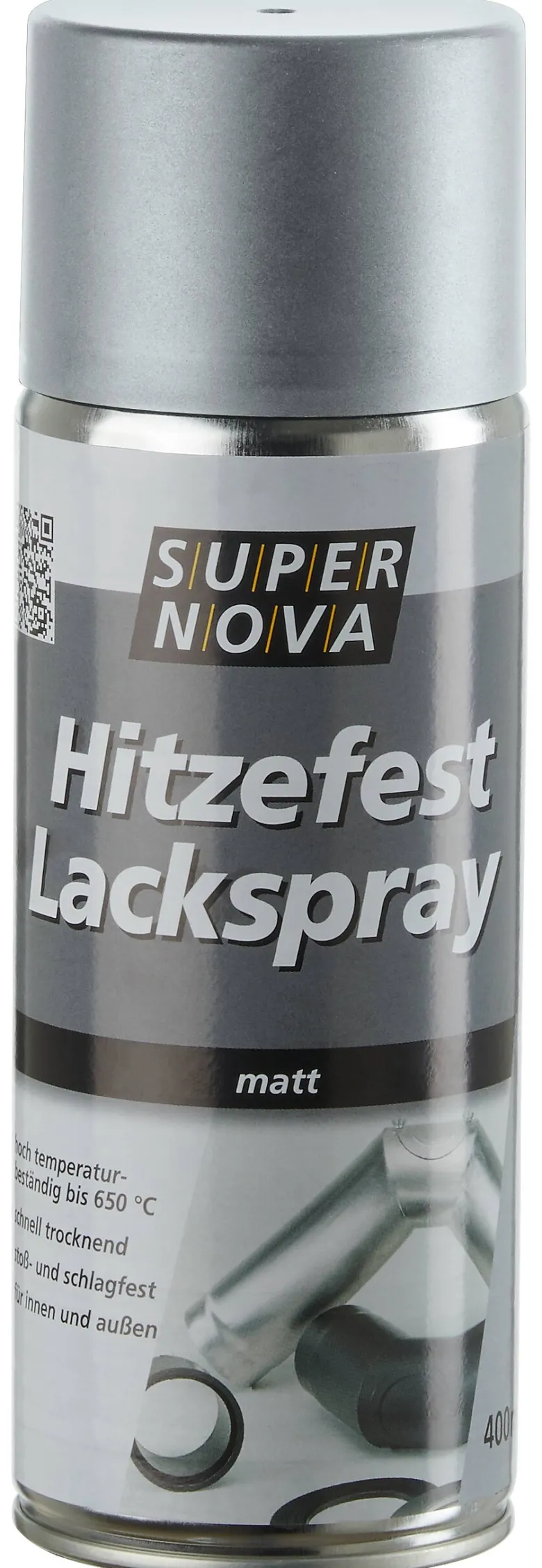 Super-Nova Lackspray Hitzefest silber matt ca. 0,4 l