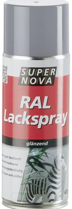 Super-Nova Lackspray Silbergrau hochglänzend ca. 0,4 l