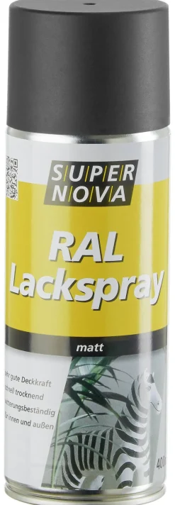 Super-Nova Lackspray tiefschwarz seidenmatt ca. 0,4 l