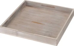 Tablett natur Holz B/H/L: ca. 25x3x25 cm