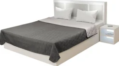 Tagesdecke anthrazit Polyester B/L: ca. 160x220 cm