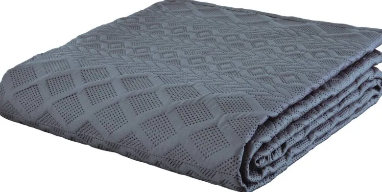 Tagesdecke anthrazit Polyester B/L: ca. 220x240 cm