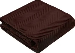 Tagesdecke dunkelbraun Polyester B/L: ca. 220x240 cm