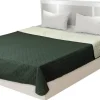 Tagesdecke dunkelgrün Polyester B/L: ca. 160x220 cm