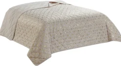Tagesdecke gold Polyester B/L: ca. 220x240 cm