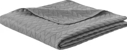 Tagesdecke grau Polyester B/L: ca. 220x240 cm