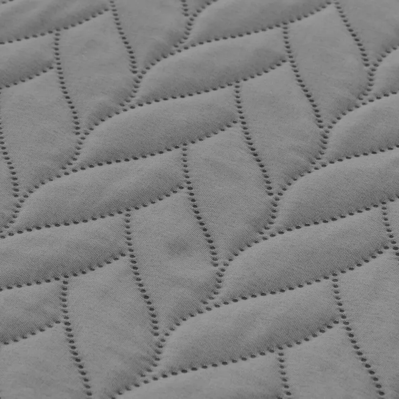 Tagesdecke grau Polyester B/L: ca. 220x240 cm