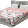 Tagesdecke rosa Polyester B/L: ca. 220x240 cm