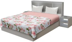 Tagesdecke rosa Polyester B/L: ca. 220x240 cm