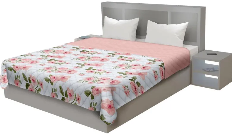 Tagesdecke rosa Polyester B/L: ca. 220x240 cm