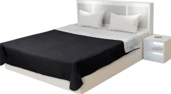 Tagesdecke schwarz Polyester B/L: ca. 160x220 cm